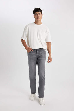 Джинсовые брюки узкого кроя Wiser Wiser Pedro с нормальной талией и узкими штанинами - Defacto фото 4