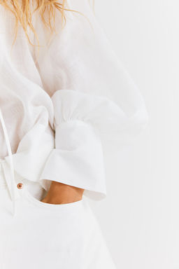 Blusa con mangas globo - H&m фото 3