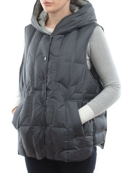 25-188 DK. GRAY Жилет утепленный женский (пух)