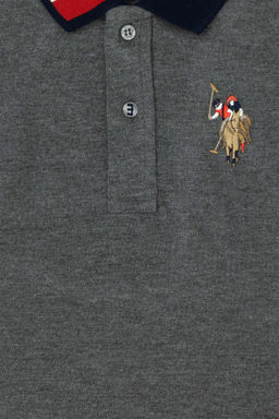 U. S. Polo Assn / Базовый свитшот для мальчика антрацитовый меланж - U.s. polo assn фото 3