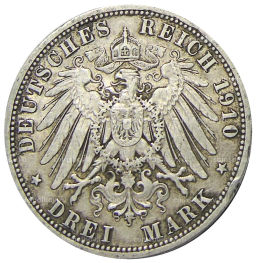 3 марки 1910 года А Германия (Пруссия)