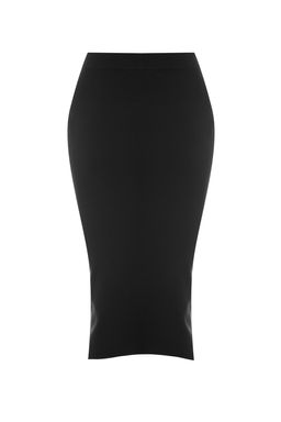 TRENDYOLMILLA Siyah Midi Kalem Triko Etek TWOAW20DU0006  фото 15