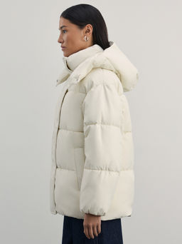 Куртка с капюшоном из фактурной ткани / Zarina  фото 4