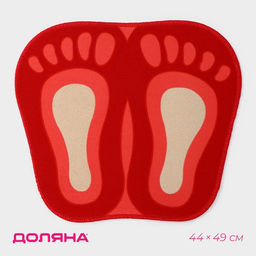 Коврик для дома Доляна. Следы, 4449 см, МИКС