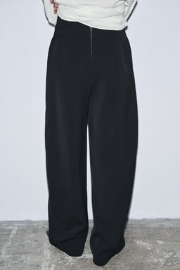 ZW COLLECTION HIGH-WAIST TROUSERS WITH ZIP