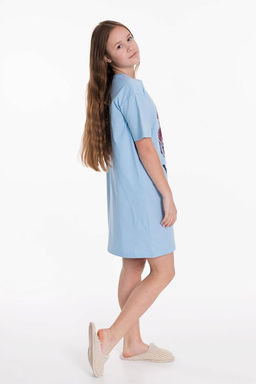 Сорочка М223082Пб голубой - Елена фото 2