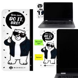 Панель на монитор для стикеров, арт. 56327/ 50 МЕДВЕДЬ ( ПВХ, 500 мкм, 10х20 см, полноцветная печать