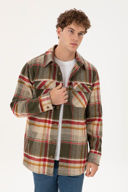 Мужская куртка цвета хаки Неожиданная скидка в корзине