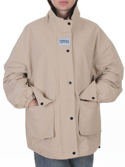 3089 BEIGE Куртка демисезонная женская (100 гр. холлофайбер)