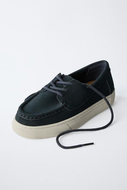 SPORTY SPLIT SUEDE DERBY SHOES - Zara фото 3