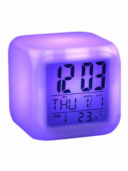 Часы - будильник LB-03, дата, температура, белый