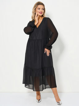 Платье 0355-1 чёрный кристалл