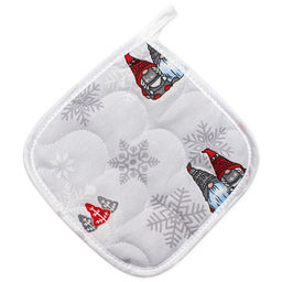 Прихватка квадратная 18х18, рогожка, 100 % хлопок, Соцветие - Традиция фото 2