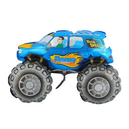 Цена за 4 шт. Шар воздушный фольгированный 12" «Внедорожник», для палочки, цвет синий