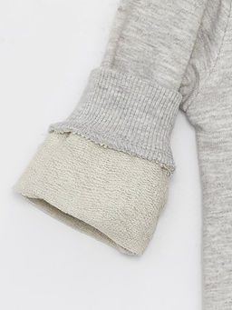 Bisiklet Yaka Bask?l? Erkek Bebek Sweatshirt - Waikiki фото 3