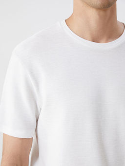 Bisiklet Yaka Penye Erkek Ti??rt