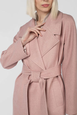 Пальто женское демисезонное (пояс) - El podio фото 5