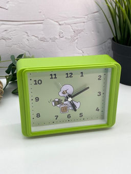 Часы-будильник Goose, green (13х10 см)
