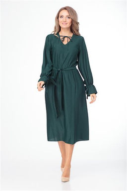 Платье ANELLI 758 изумруд  фото 2