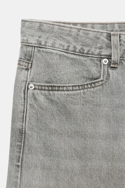 BERMUDA DENIM TIRO MEDIO ZW COLLECTION / Gris - Zara фото 7