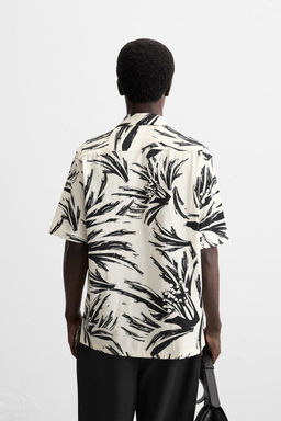ABSTRACT PRINT STRETCH SHIRT - Zara фото 3
