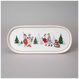 БЛЮДО ОВАЛЬНОЕ LEFARD FAMILY CHRISTMAS 34 СМ