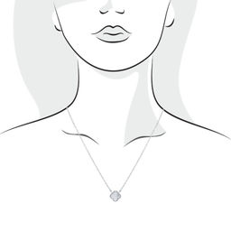 Колье с перламутром - Серебряные крылья фото 2