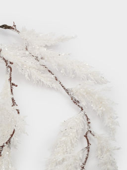 Ветка декоративная, 45 см, пластик/бумага, белая, Заснеженная ветка, Interior silver - Anna lafarg фото 3