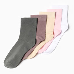 Носки женские KAFTAN Ты прекрасна, набор 5 пар, р. 36-39 (23-25 см)