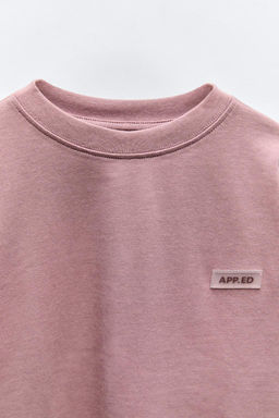 HEAVY JERSEY LABEL T-SHIRT - Zara фото 13