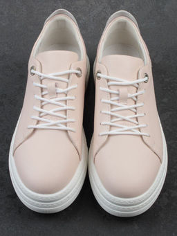 03-YE71-2 PINK Кеды женские (натуральная кожа)