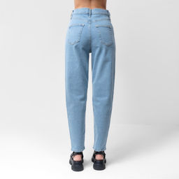 Джинсы женские мом MIST: Denim, размер (25) 40-42, голубые