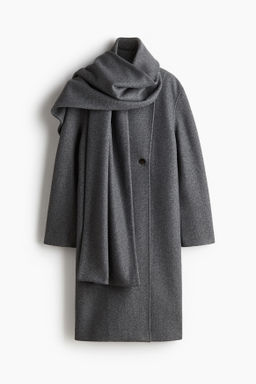 Abrigo con cuello tipo bufanda - H&m фото 3
