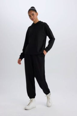 DeFactoFit Jogger Esofman Alt? Oversize Genis Kal?p Cepli Standart Boy Skuba Dalg?c Kumas