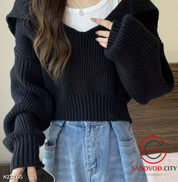 Свитер женский с широким воротником