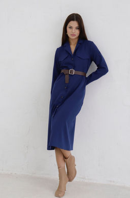 Платье-рубашка с английским воротником - Martichelli фото 382