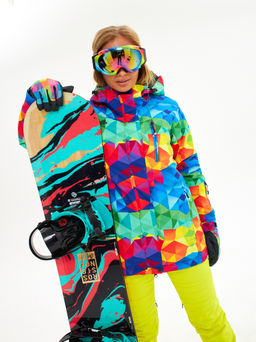 Женская горнолыжная сноубордическая куртка Alpha Endless Ultra Chaleur SNB 423/316_6 Разноцветный  фото 29