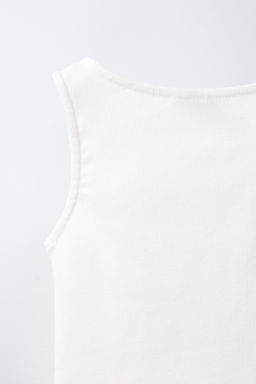 CAMISETA BOTONES / Blanco