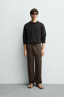 PANTAL?N RELAXED FIT ESTRUCTURA / Marr?n - Zara фото 10
