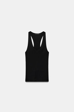 TOP ALGOD?N SUPIMA® / Negro - Zara фото 4