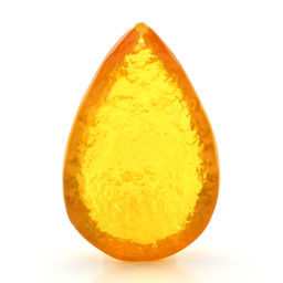 Кулон из янтаря искусственного капля 43*67мм, цв.медовый