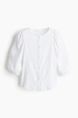 Blusa en mezcla de lino - H&m фото 11