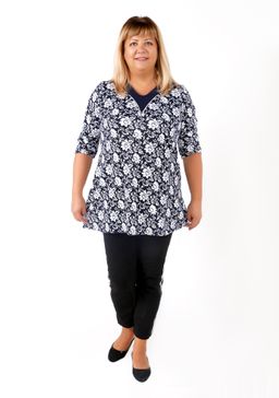 Туника Бусинка цветы
