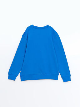 Bisiklet Yaka Bask?l? Erkek ?ocuk Sweatshirt - Waikiki фото 2
