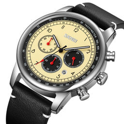 Часы наручные Skmei мужские кварцевые 9318beige-black