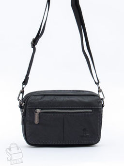 Сумка мужская кожаная 8615S black Fuzhiniao