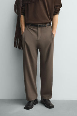 PLEATED RELAXED FIT TROUSERS - Zara фото 21