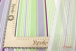 Перкаль Цветущая сирень - полоски, (комп), ш.2.2м, хлопок-100%, 115гр/м.кв - Купава фото 4