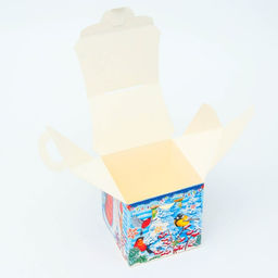 Цена за 5 шт. Подарочная коробка Новогодняя Домик новый Ледяной с анимацией, для сладких подарков, 12?12?19 см - Simaland фото 4