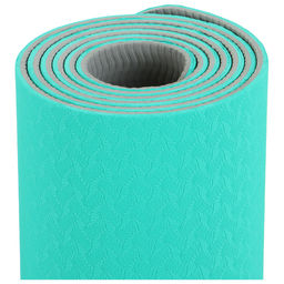 Коврик для йоги Sangh, нескользящий, 183×61×0.6 см, цвет мятный/серый